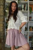 Nonni Gingham City Short Indian Pink